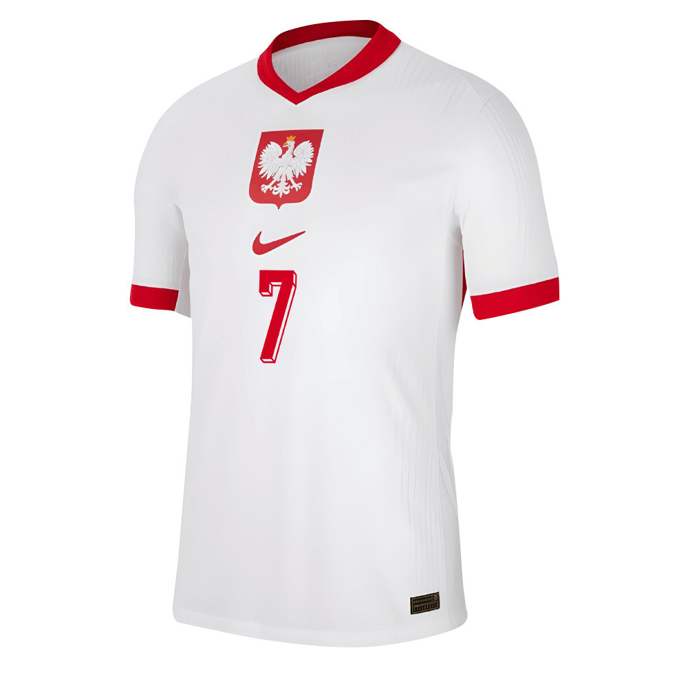 Arkadiusz Milik 7 Poland National Team 2024/25 Home Men Jersey - White