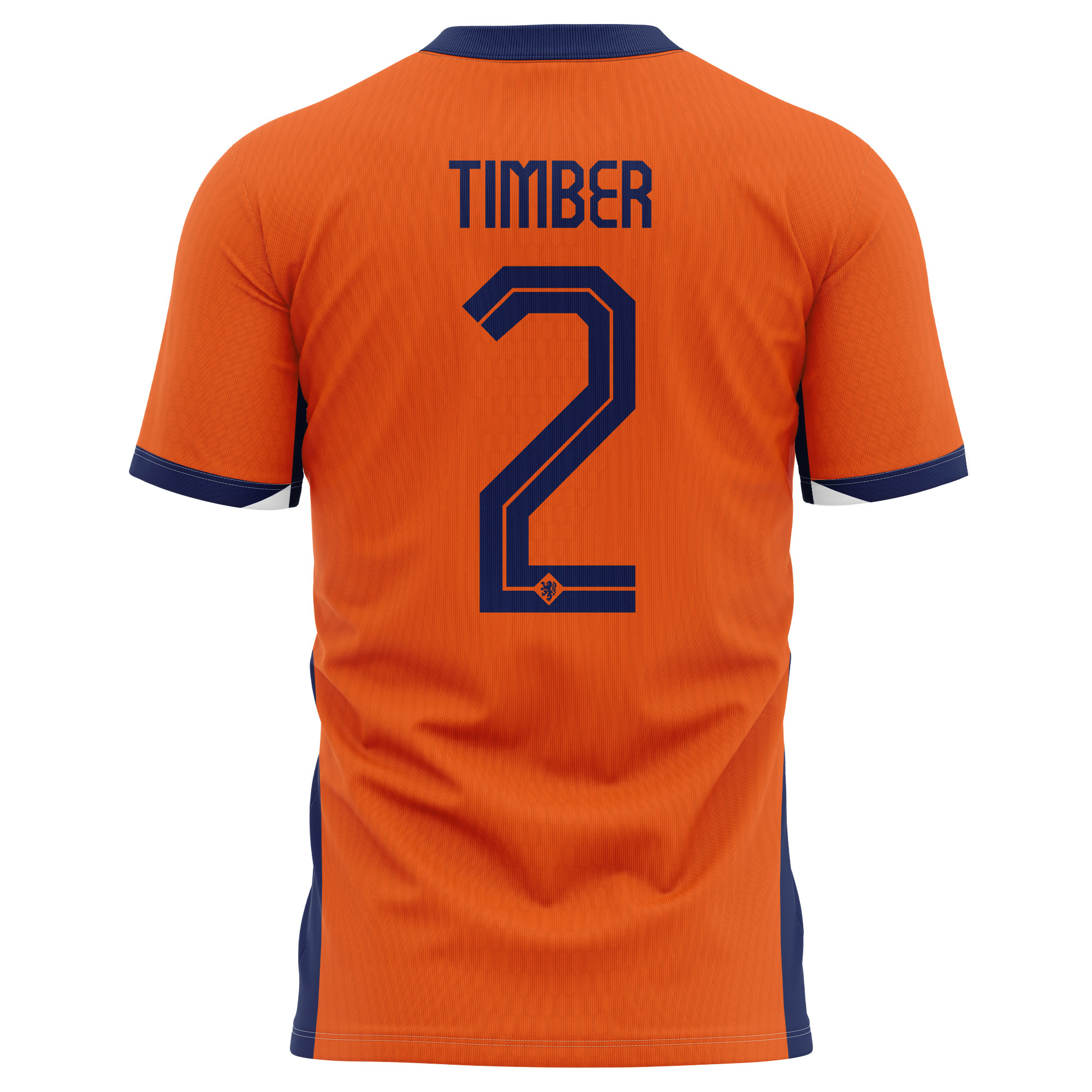 Jurriën Timber 2 Netherlands National Team 2024 Home Kits AOP T-shirt - Orange