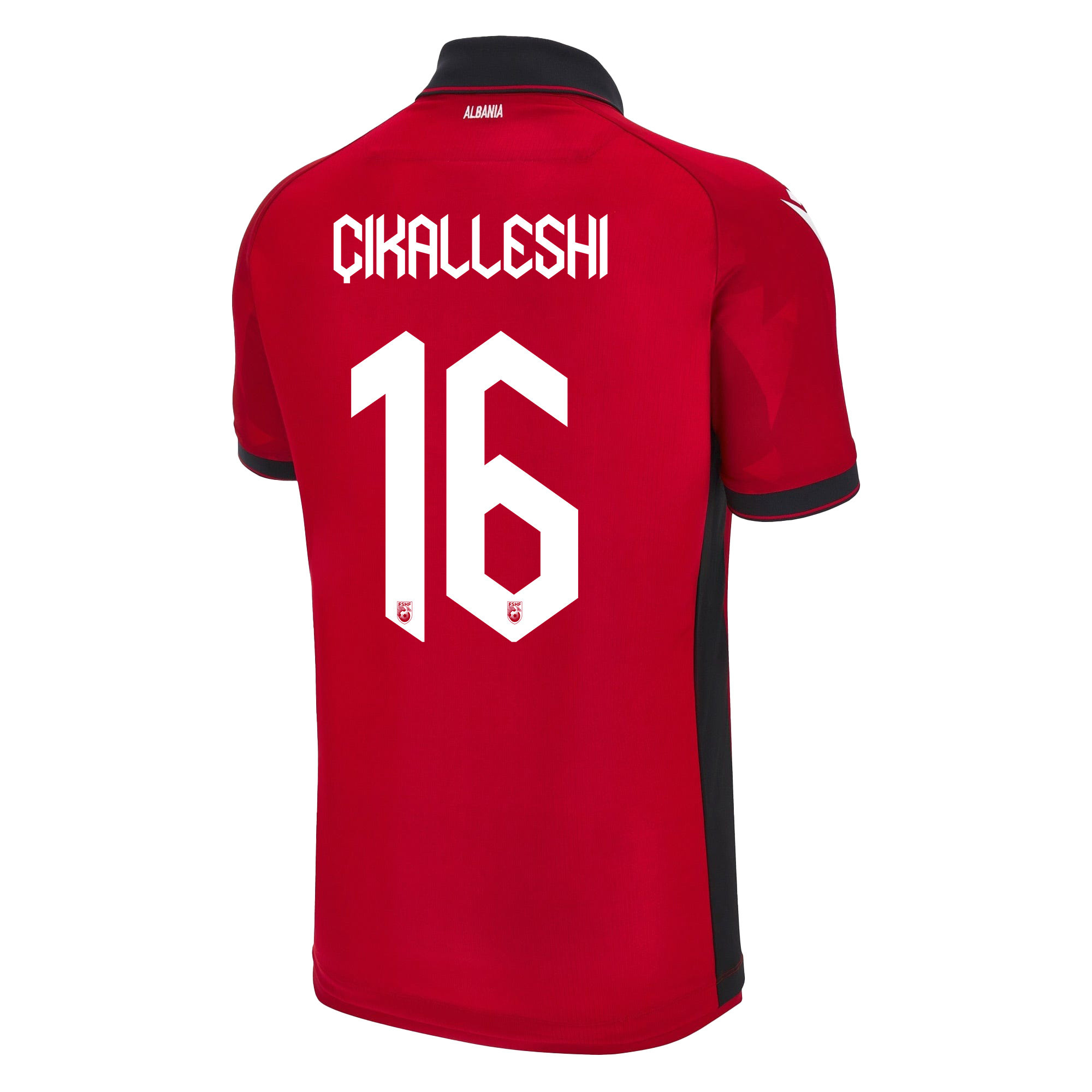 Sokol Çikalleshi 16 Albania National Team 2024/25 Home Men Jersey - Red