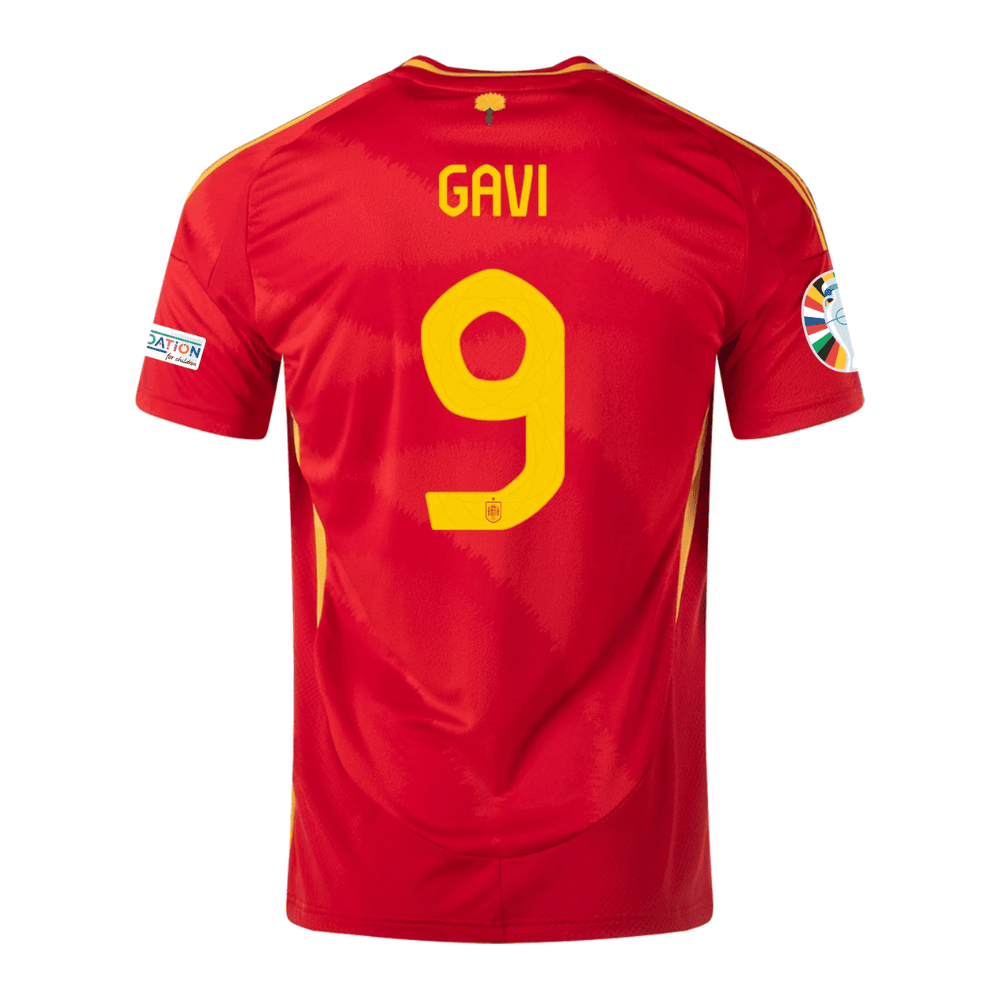Gavi 9 Spain National Team 2024 Home Men Jersey - Scarlet