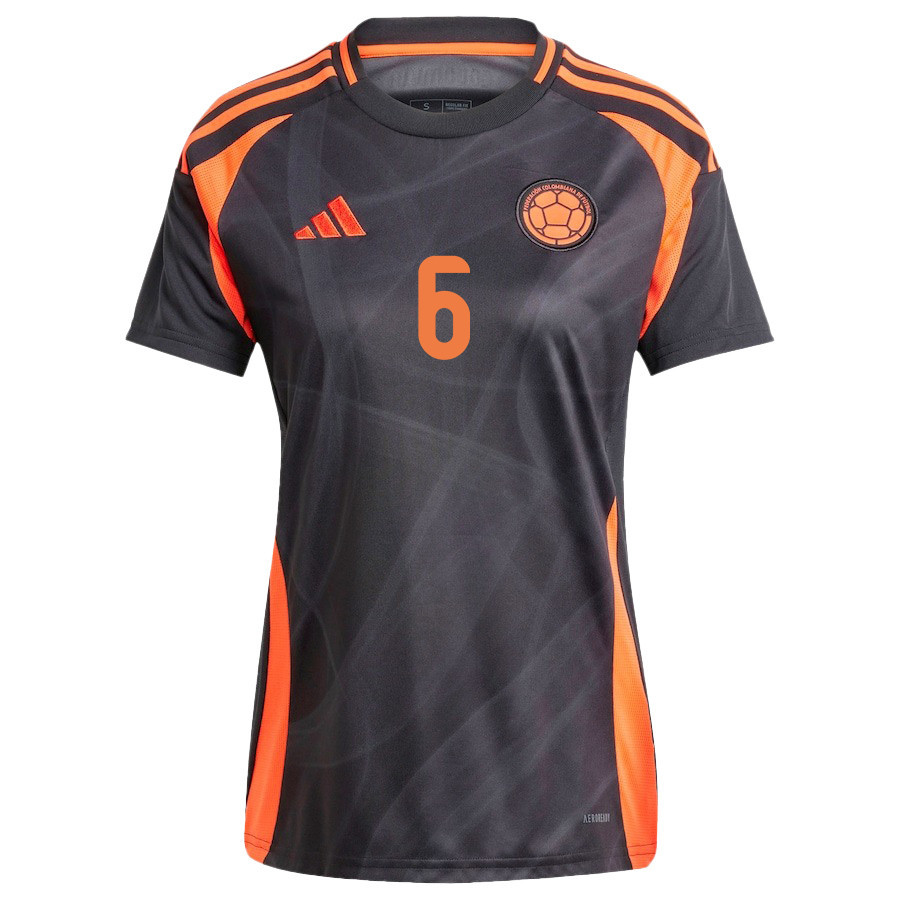 Deiver Machado 6 Colombia National Team 2024/25 Away Women Jersey - Black