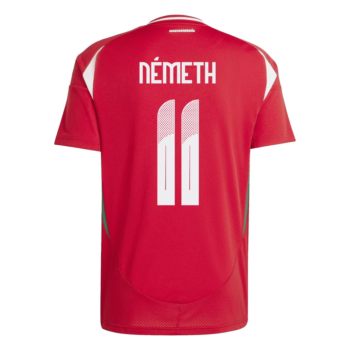 András Németh 11 Hungary National Team 2024/25 Home Men Jersey - Red