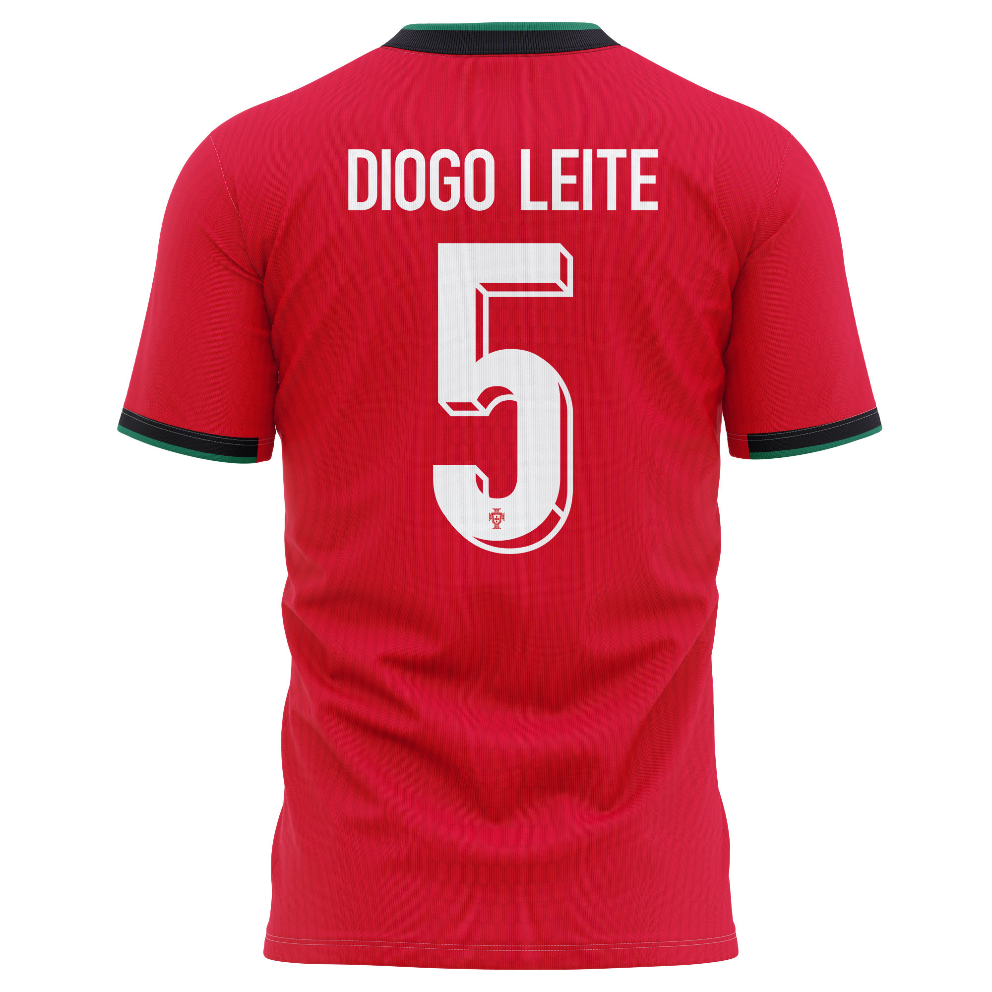 Diogo Leite 5 Portugal National Team 2024/25 Home Kits AOP T-shirt - Red