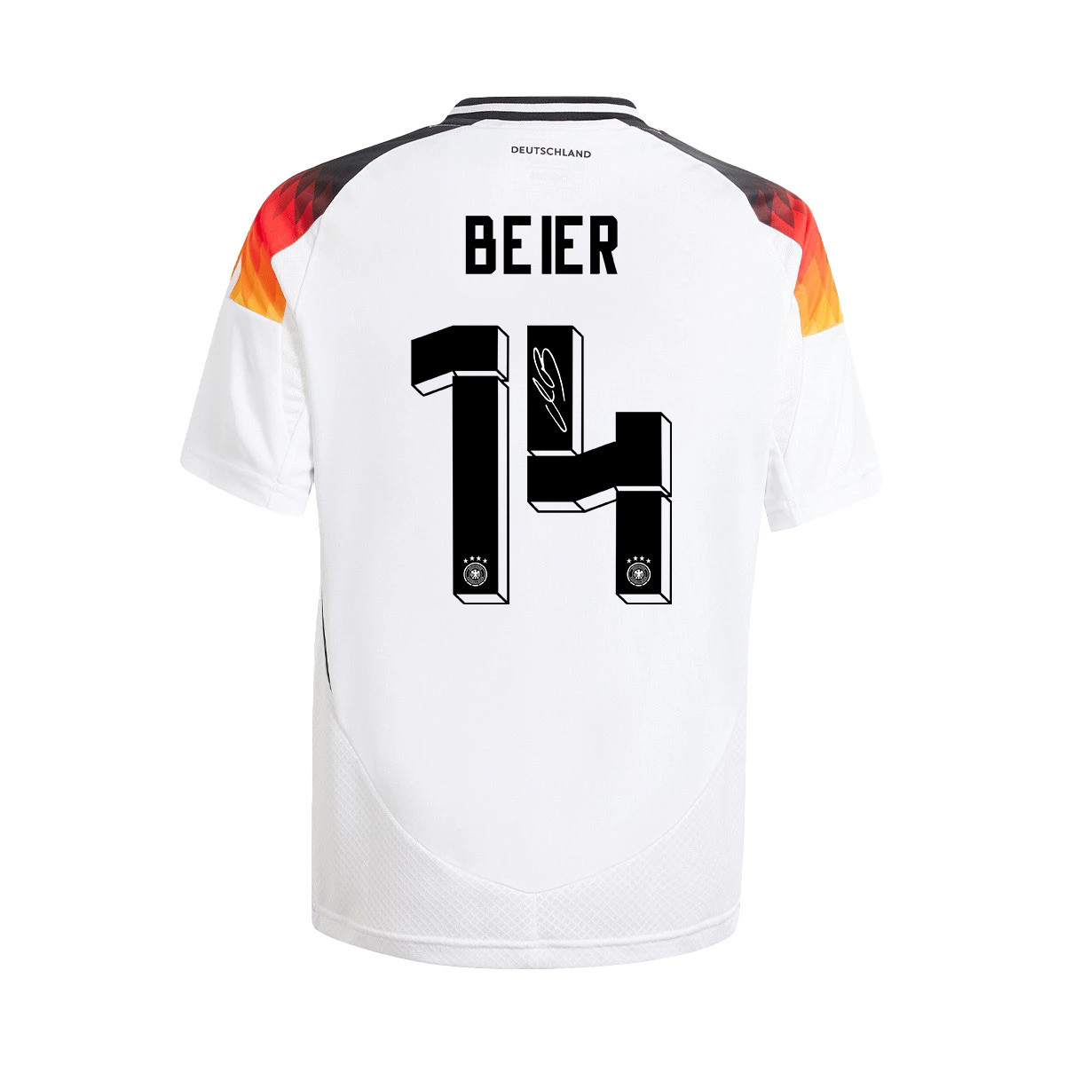 Maximilian Beier 14 Signed Germany National Team 2024/25 YOUTH Jersey Autographed - Home