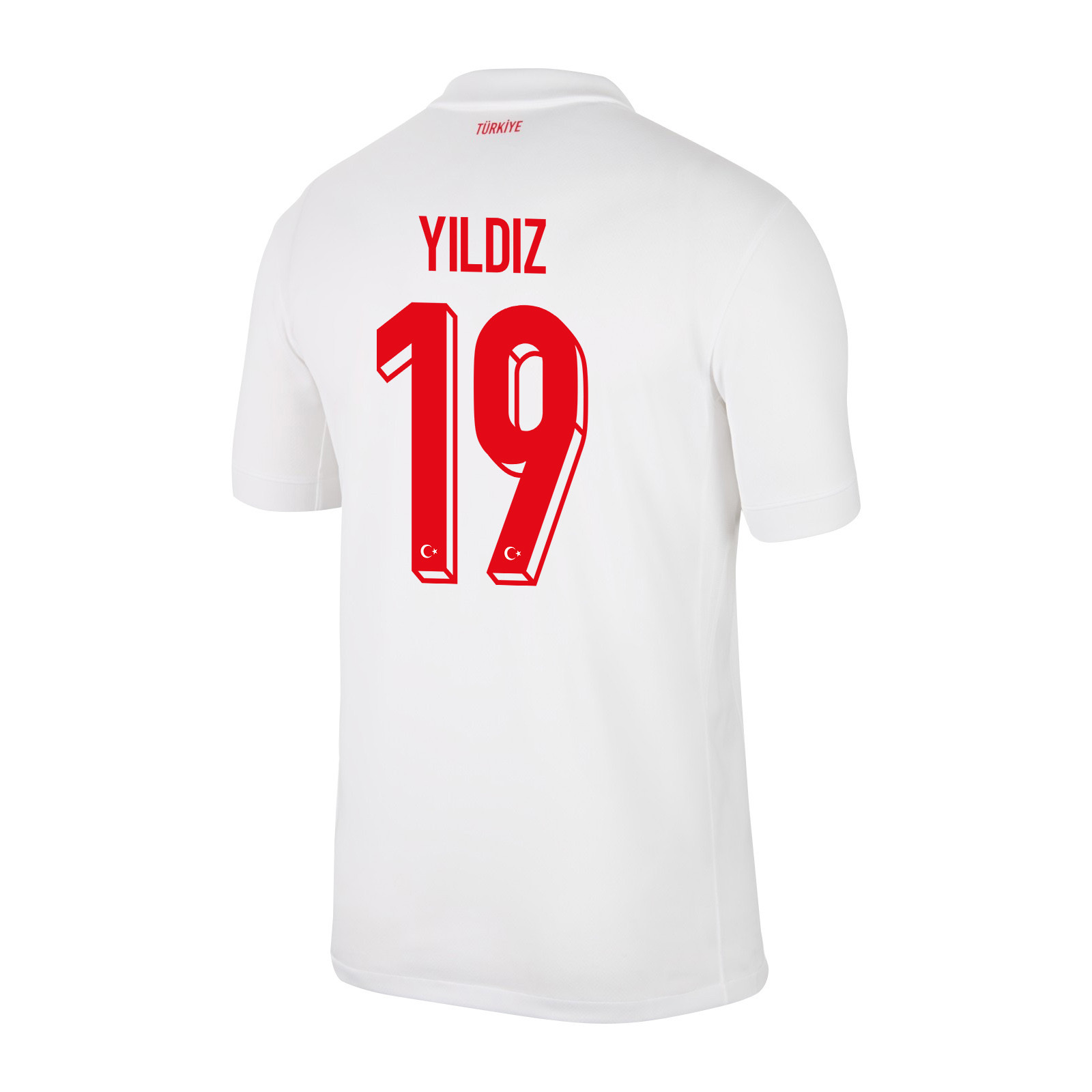 Kenan Yıldız 19 Turkey National Team 2024 Home Stadium Men Jersey - White