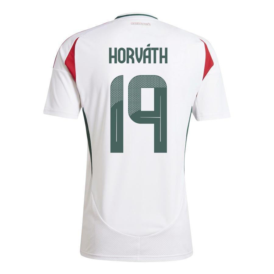 Krisztofer Horváth 19 Hungary National Team 2024/25 Away Men Jersey - White