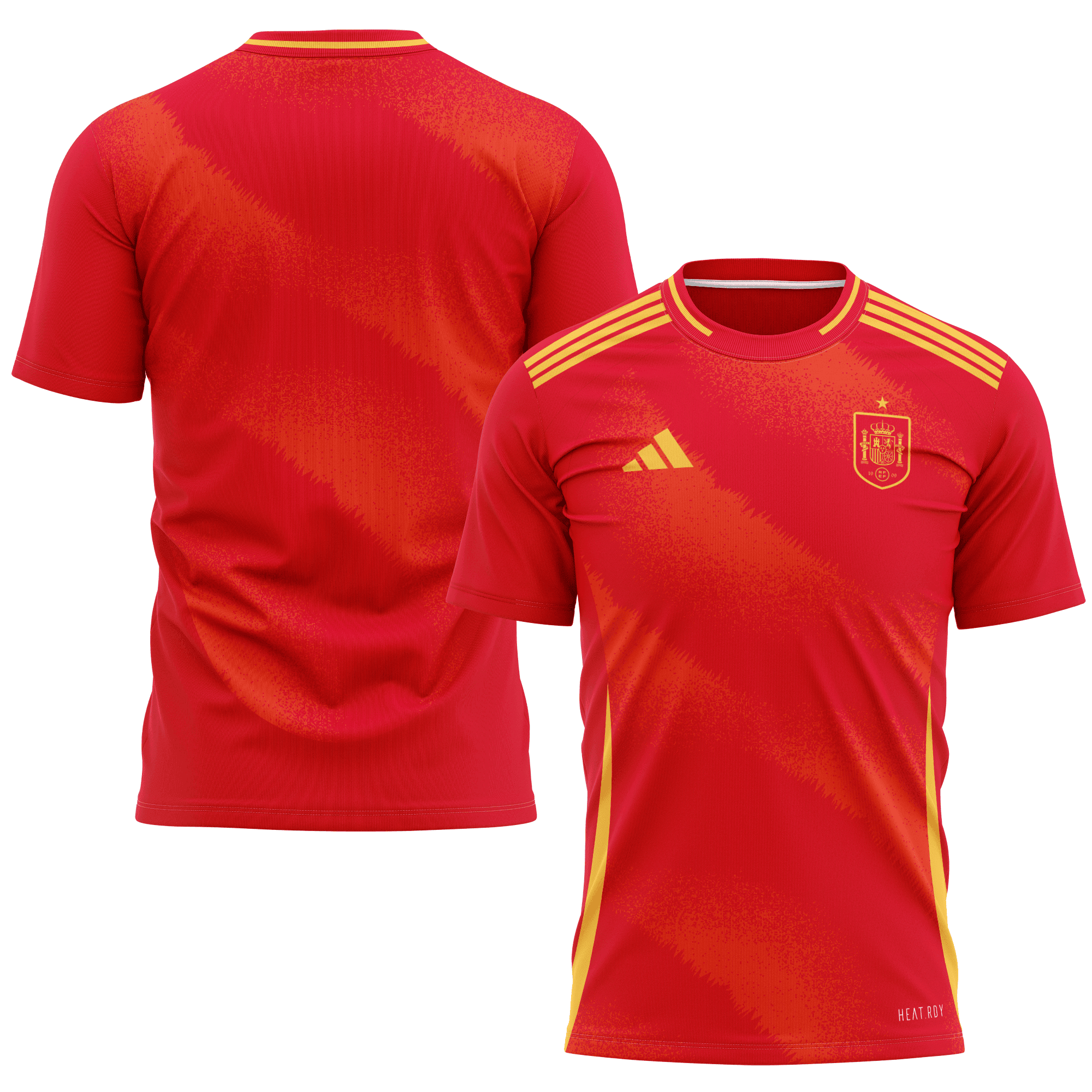Spain National Team 2024 Home Kits AOP T-shirt - Scarlet