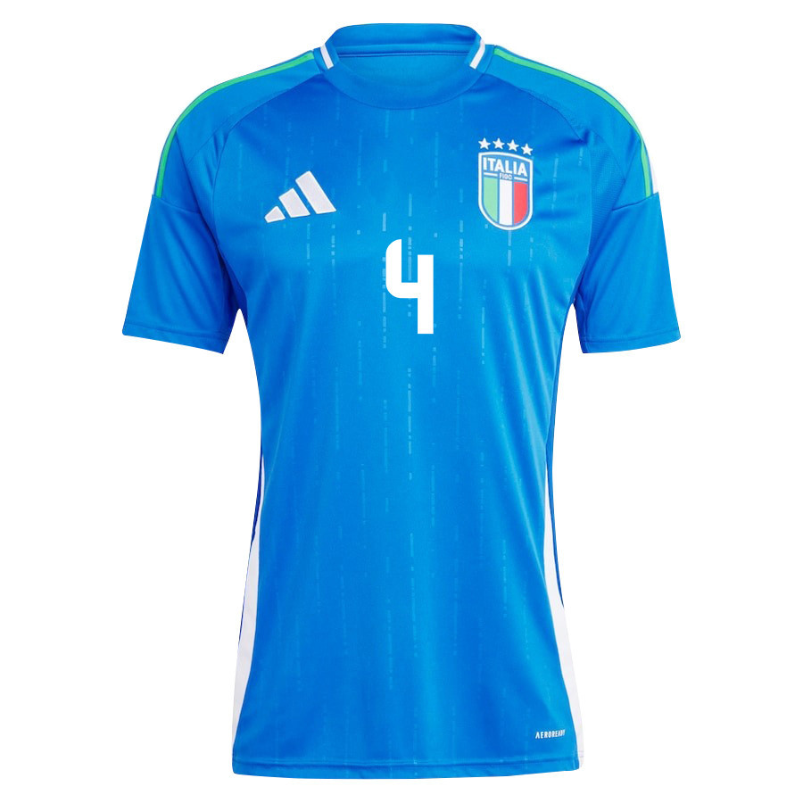 Alessandro Buongiorno 4 Italy National Team 2024/25 Home Men Jersey - Blue