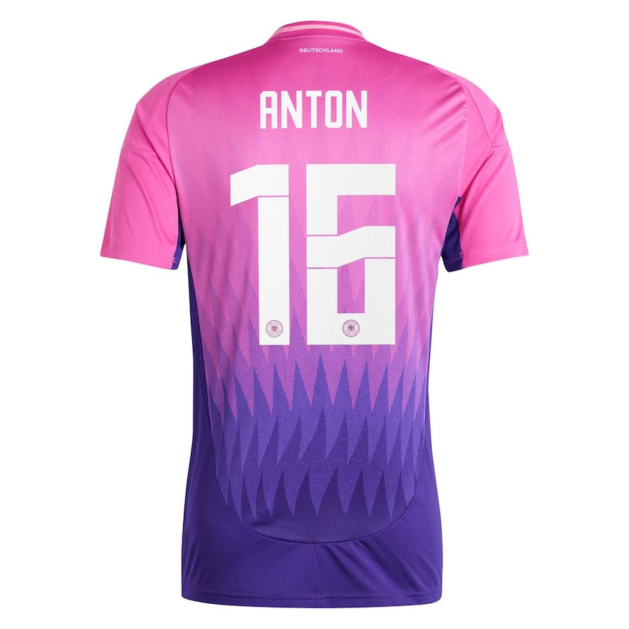 Waldemar Anton 16 Germany National Team 2024 Away Men Jersey - Pink