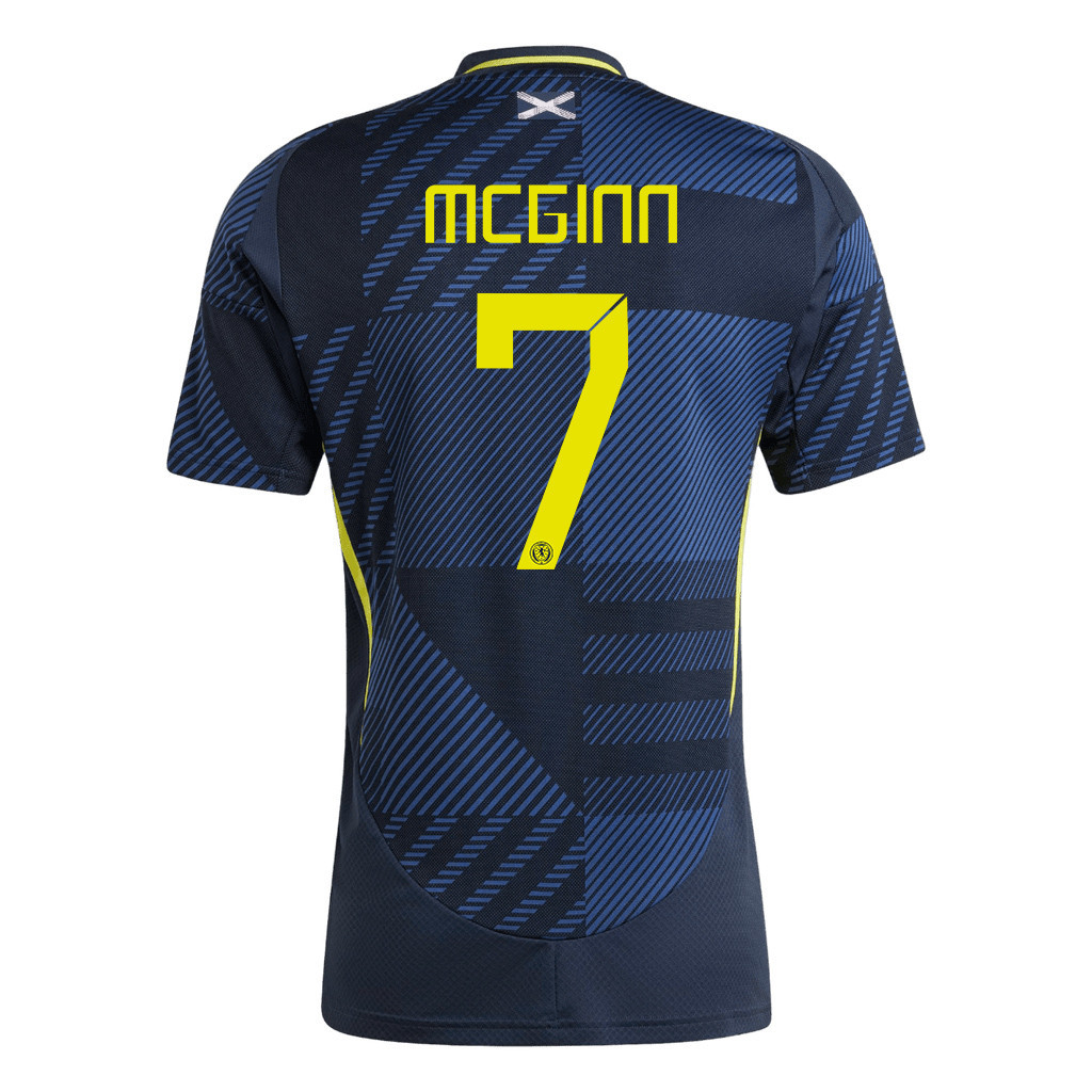 John McGinn 7 Scotland National Team 2024 Home Men Jersey - Navy