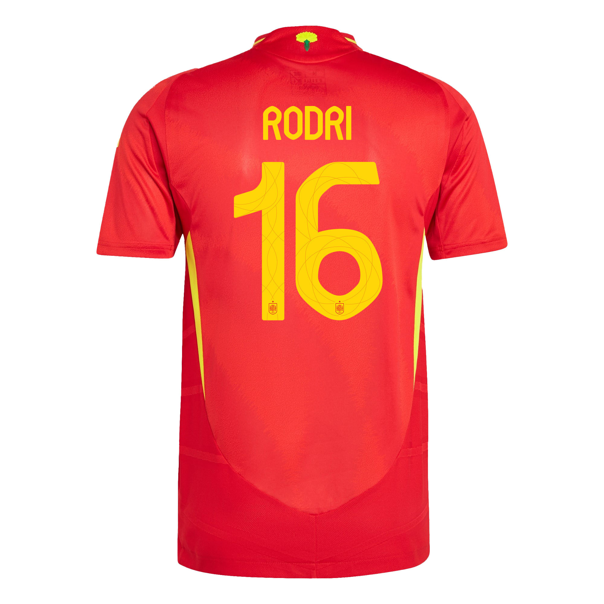 Rodri 16 Spain National Team 2024 Home Men Jersey - Red