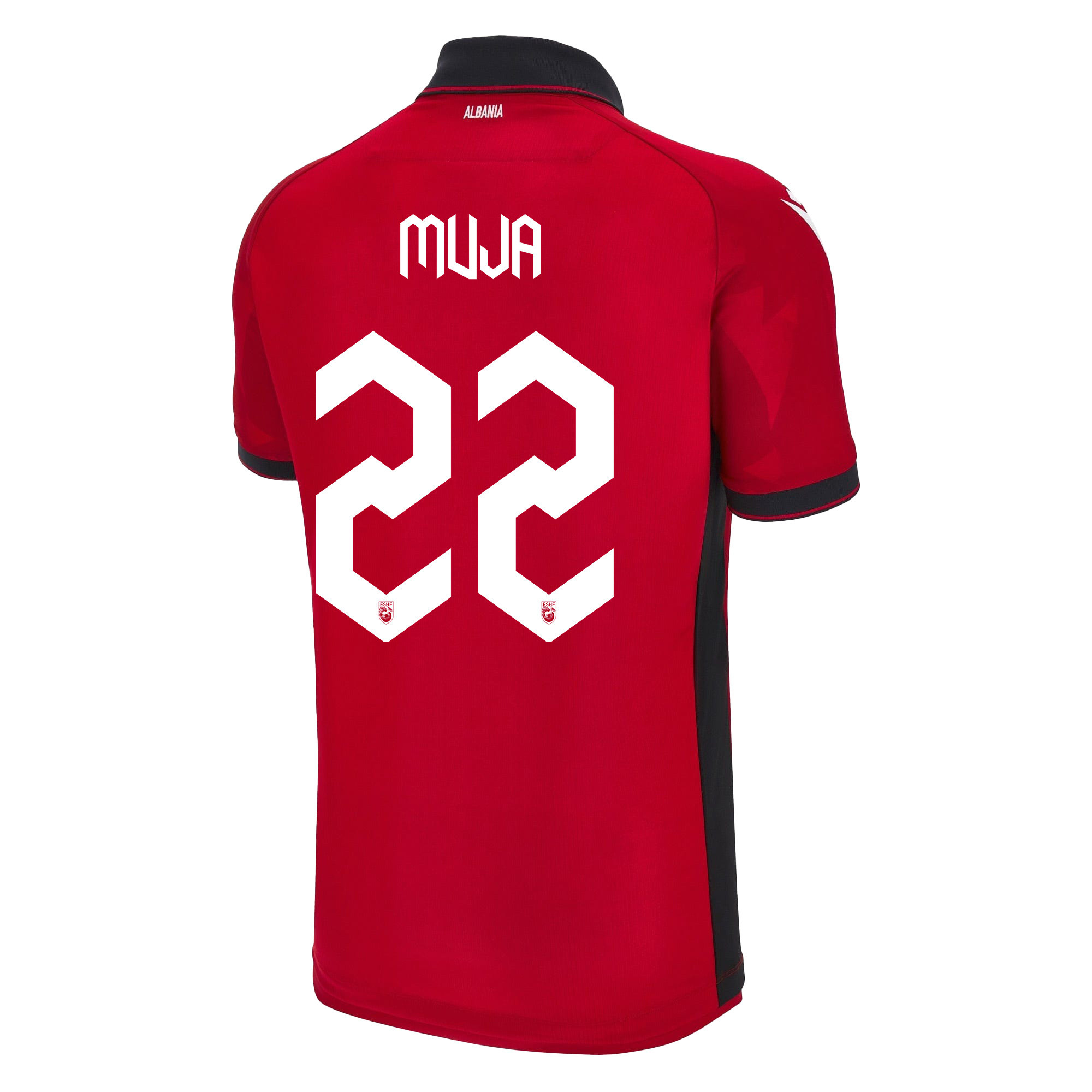 Arbnor Muja 22 Albania National Team 2024/25 Home Men Jersey - Red