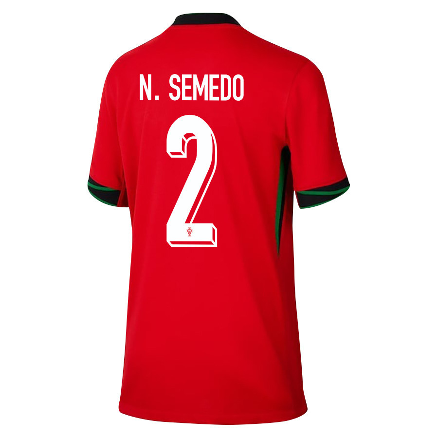 Nélson Semedo 2 Portugal National Team 2024/25 Home YOUTH Jersey - Red