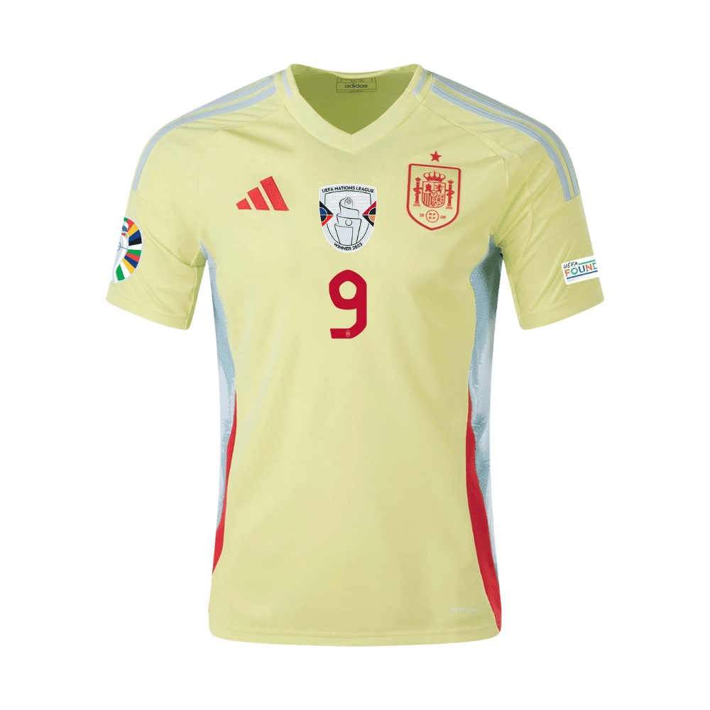 Gavi 9 Spain National Team 2024 Away Men Jersey - Yellow