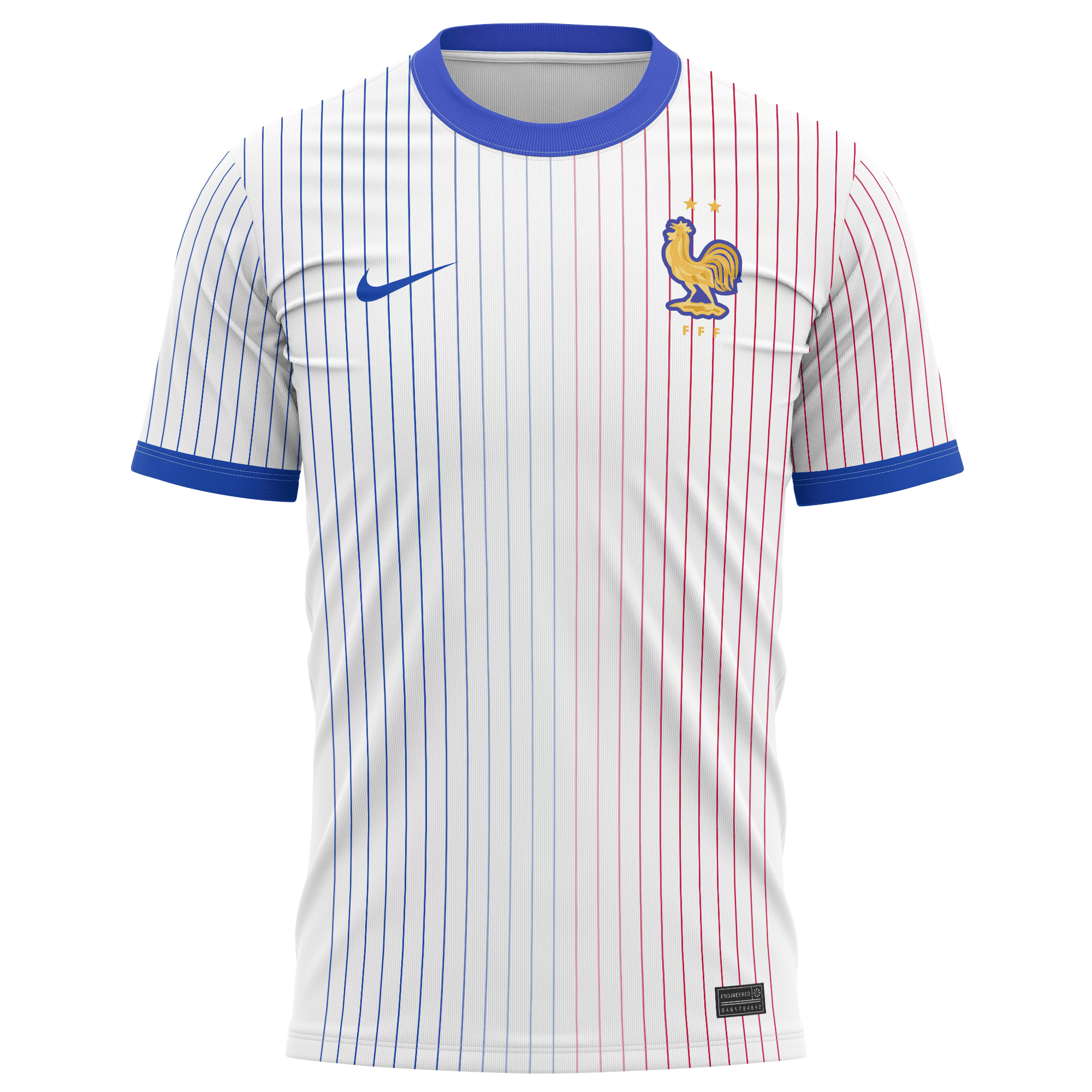 France National Team 2024 Home Kits AOP T-shirt - White