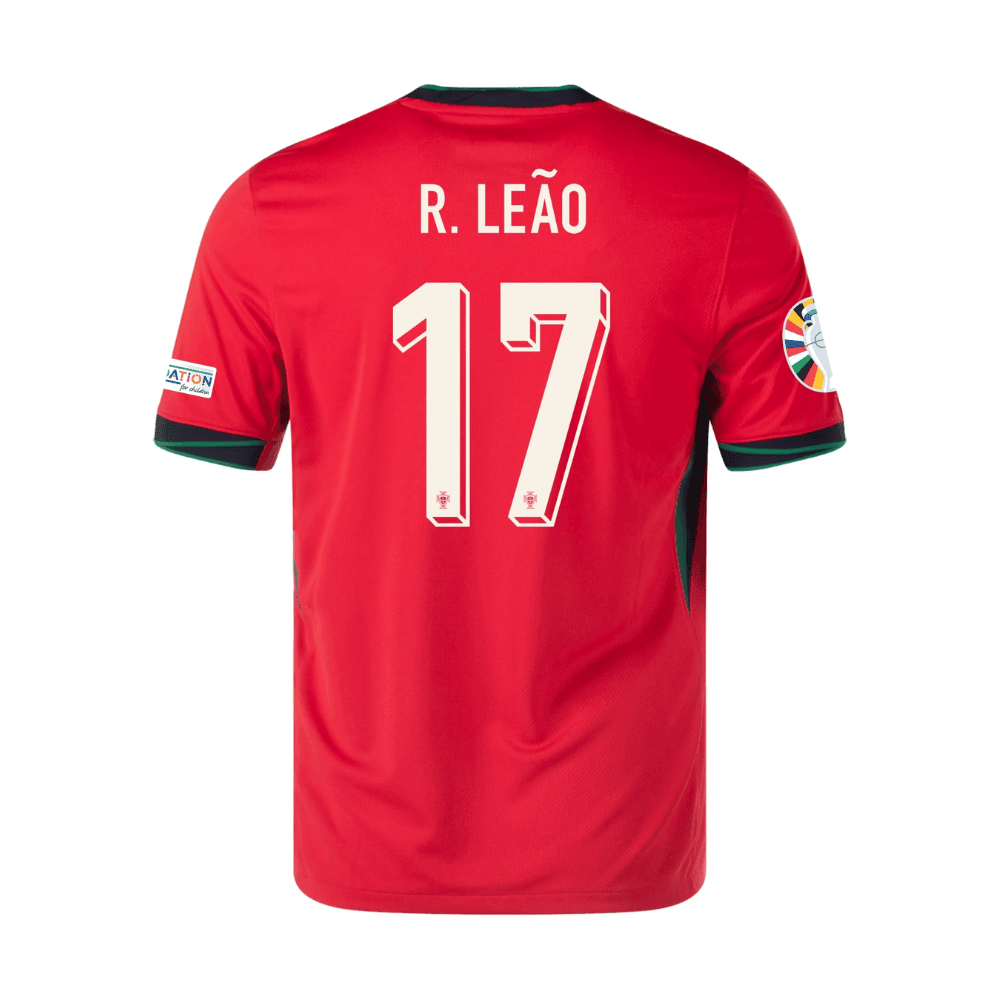 Rafael Leão 17 Portugal National Team 2024 Home Men Jersey - Red