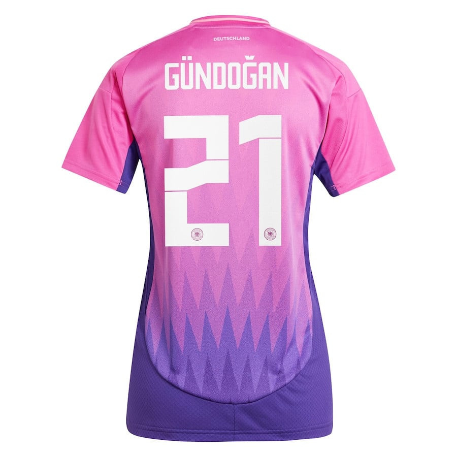 İlkay Gündoğan 21 Germany National Team 2024 Away Women Jersey - Pink