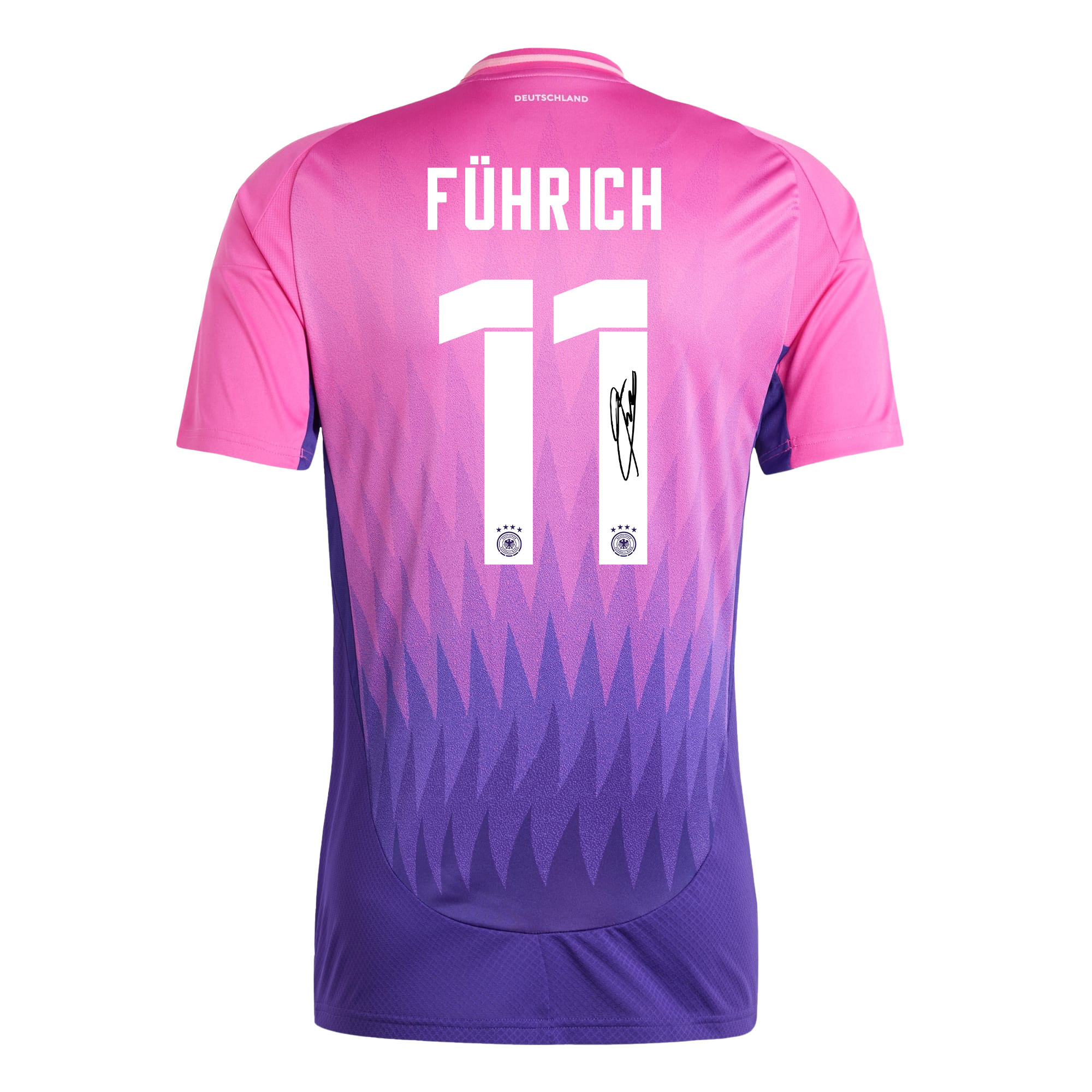 Chris Führich 11 Signed Germany National Team 2024/25 Away Jersey Autographed - Men