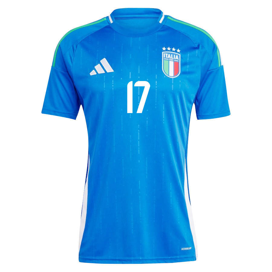 Gianluca Mancini 17 Italy National Team 2024/25 Home Men Jersey - Blue
