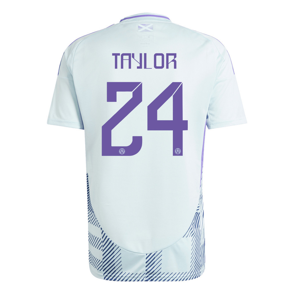 Greg Taylor 24 Scotland National Team 2024 Away Men Jersey - White