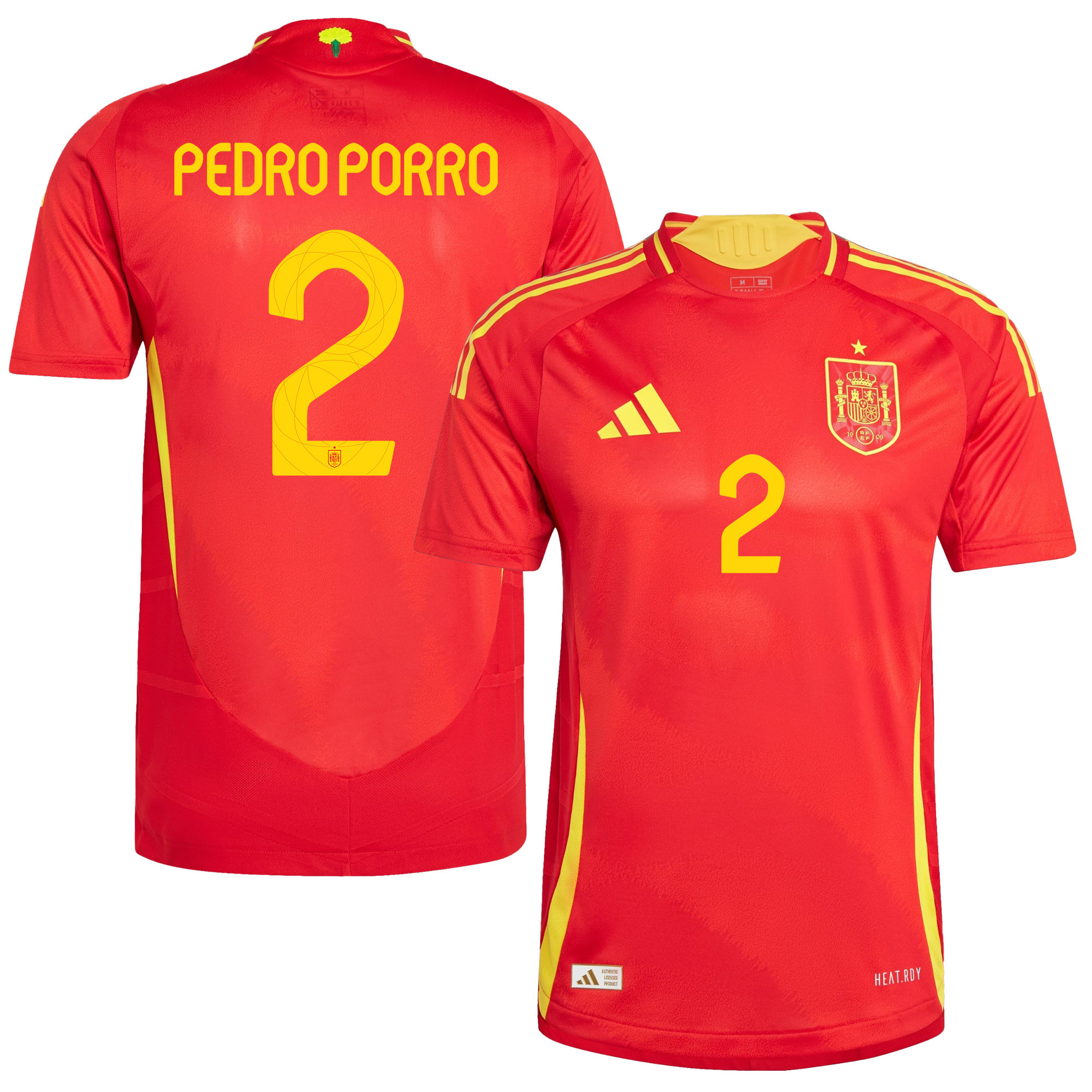 Pedro Porro 2 Spain National Team 2024 Home Men Jersey - Red