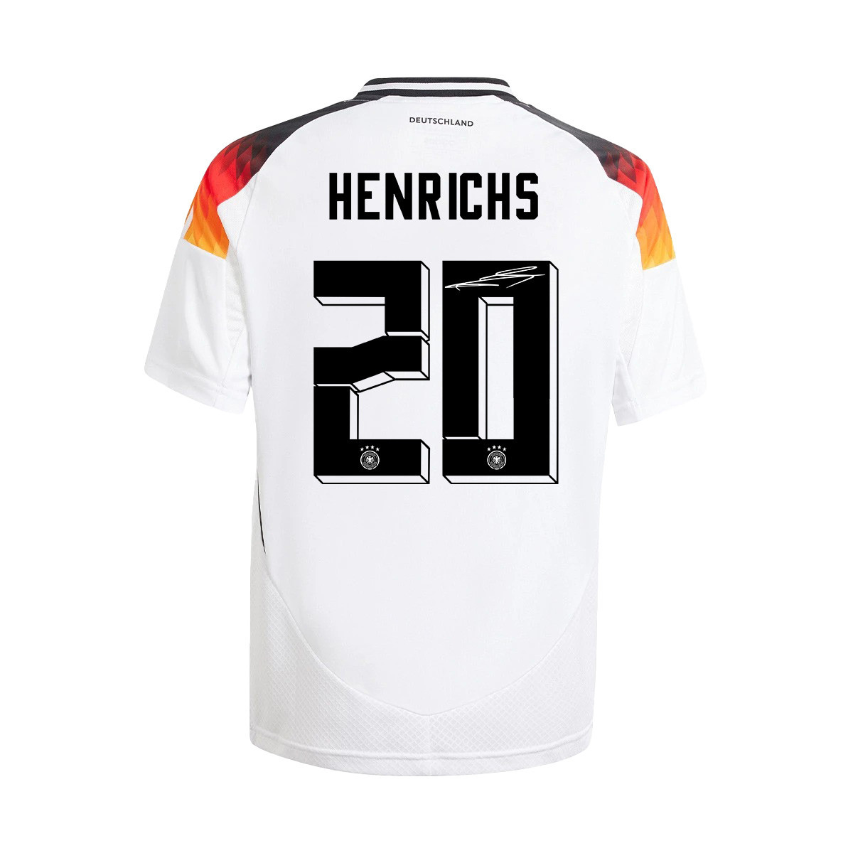 Benjamin Henrichs 20 Signed Germany National Team 2024/25 YOUTH Jersey Autographed - Home