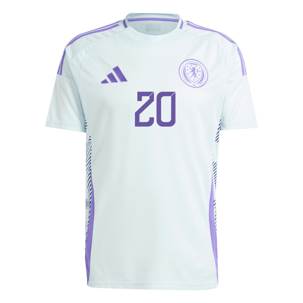 Ryan Jack 20 Scotland National Team 2024 Away Men Jersey - White