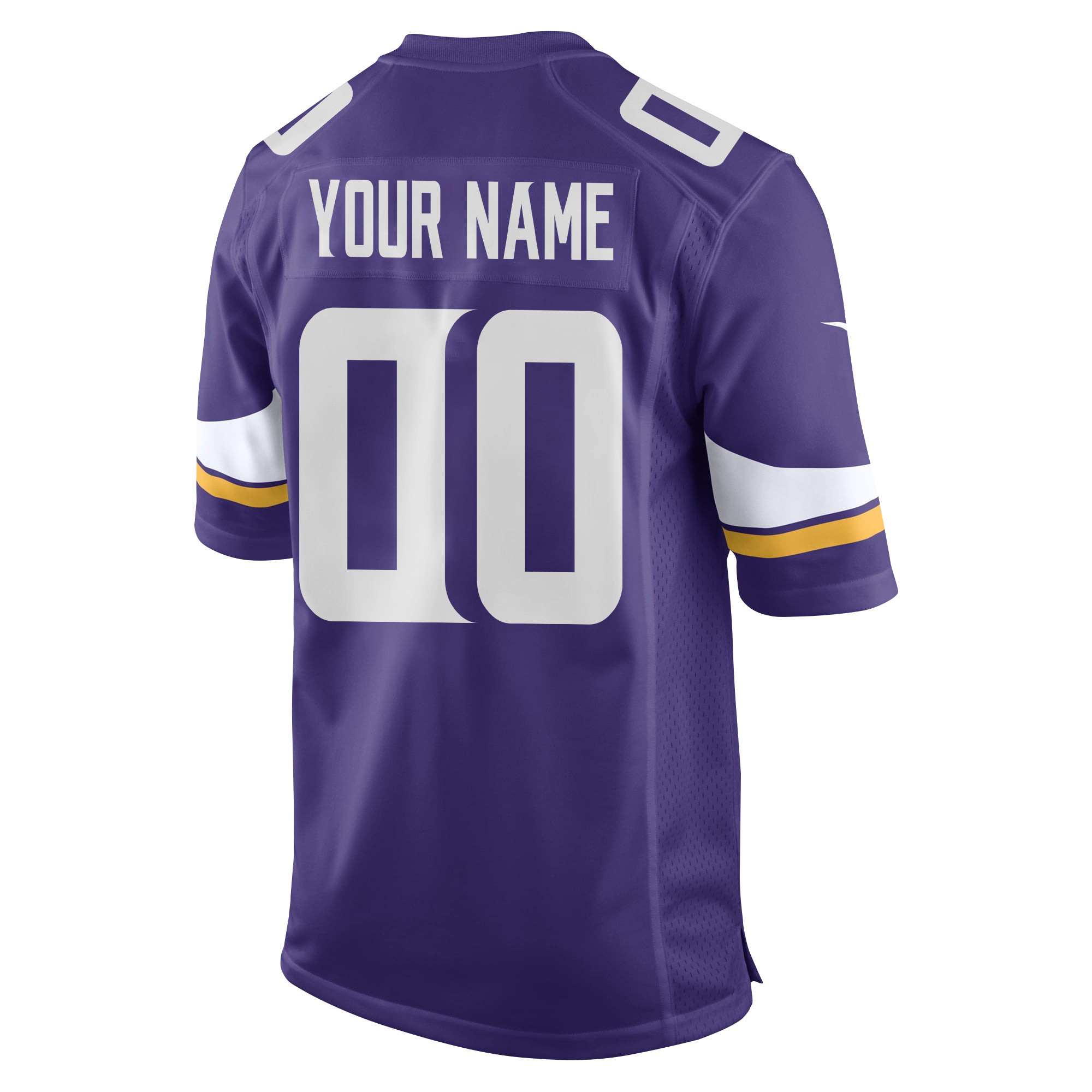Minnesota Vikings Super Bowl LIX New Orleans Patch Game Men Custom Jersey - Purple