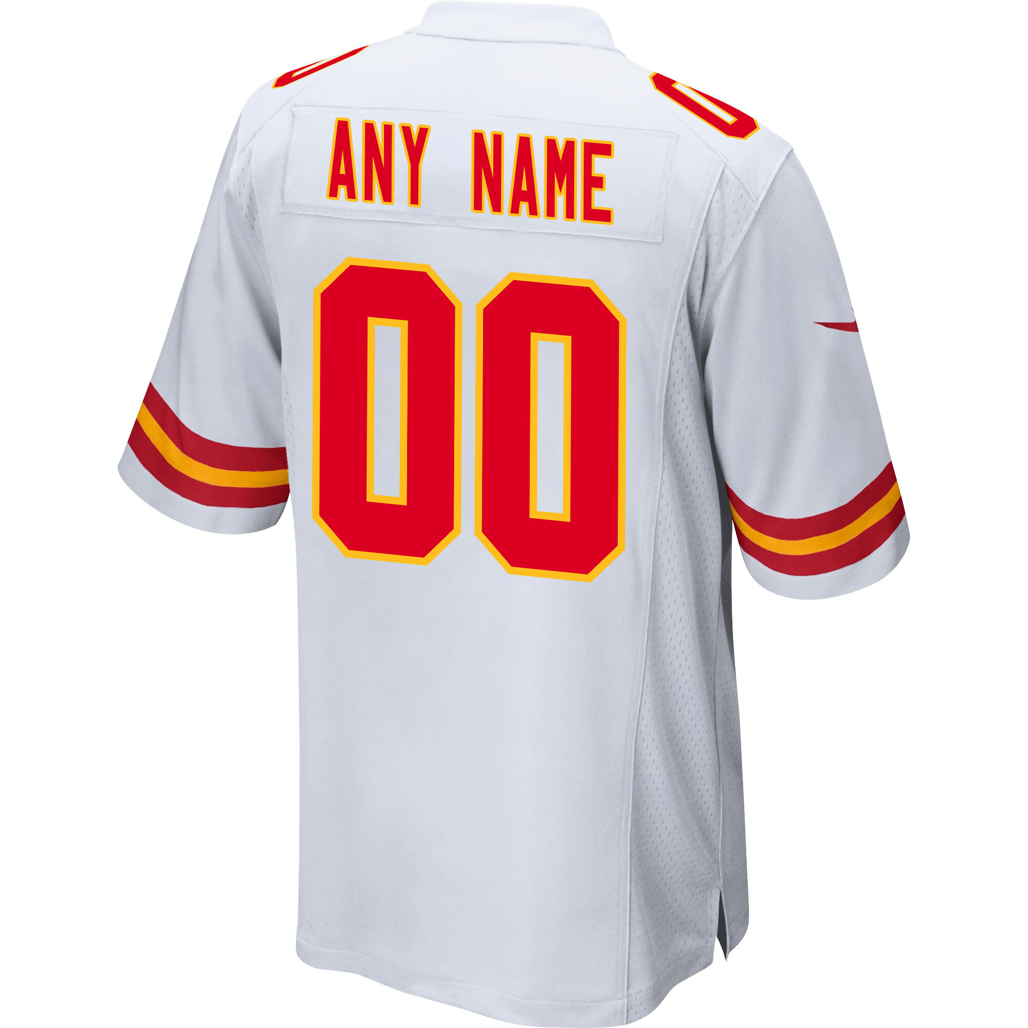 Kansas City Chiefs Super Bowl LVIII Patch Game Men Custom Jersey - White