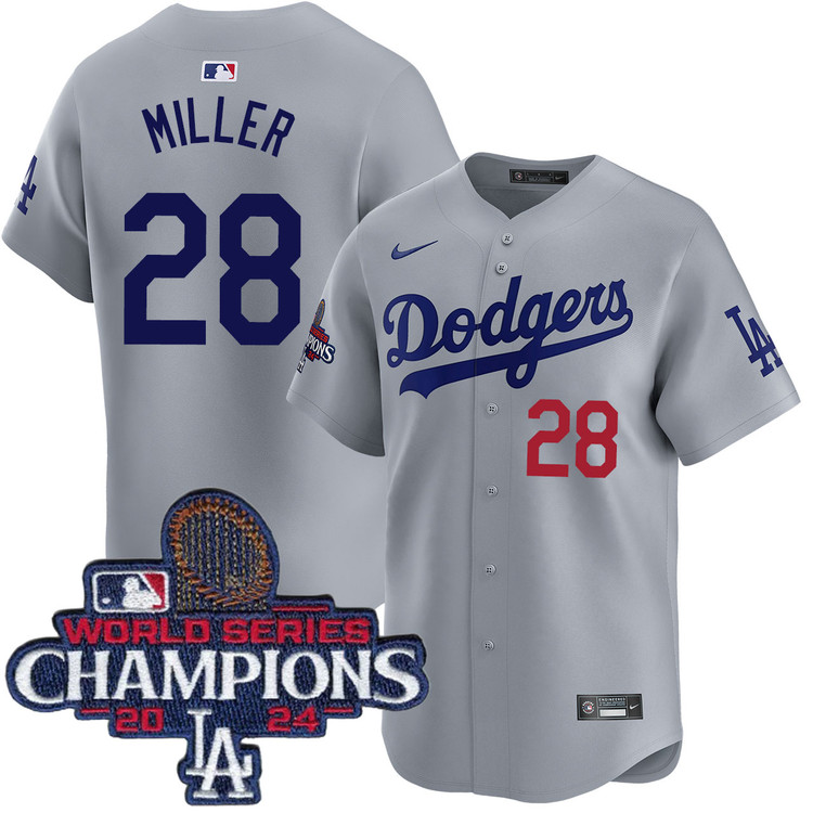 Maillot Bobby Miller Los Angeles Dodgers - Bleu - Game Used #28 - Collector MLB