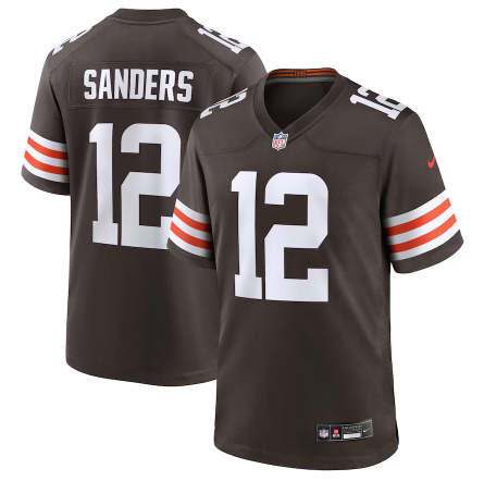 Cleveland Browns Shedeur Sanders Brown 2025 Draft Game Jersey
