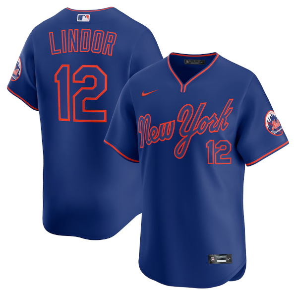 New York Mets Francisco Lindor Nike Royal Alternate Limited Player Jersey