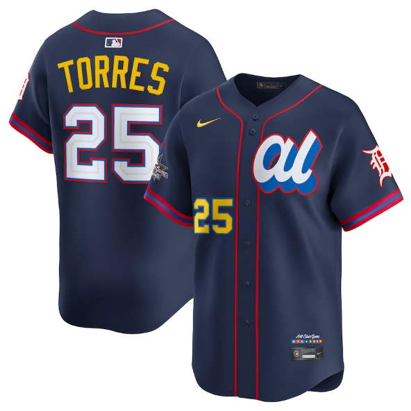American League Gleyber Torres Navy 2025 All-Star Edition Limited Player Jersey