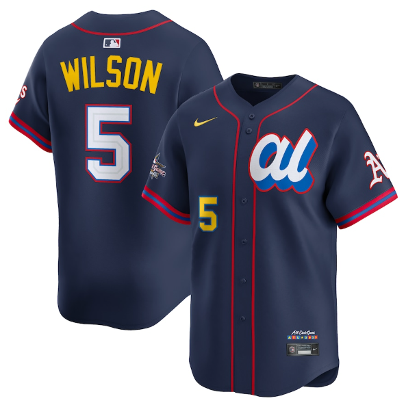American League Jacob Wilson Navy 2025 All-Star Edition Limited Player Jersey