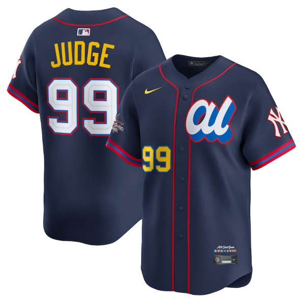 American League Aaron Judge Navy 2025 All-Star Edition Limited Player Jersey