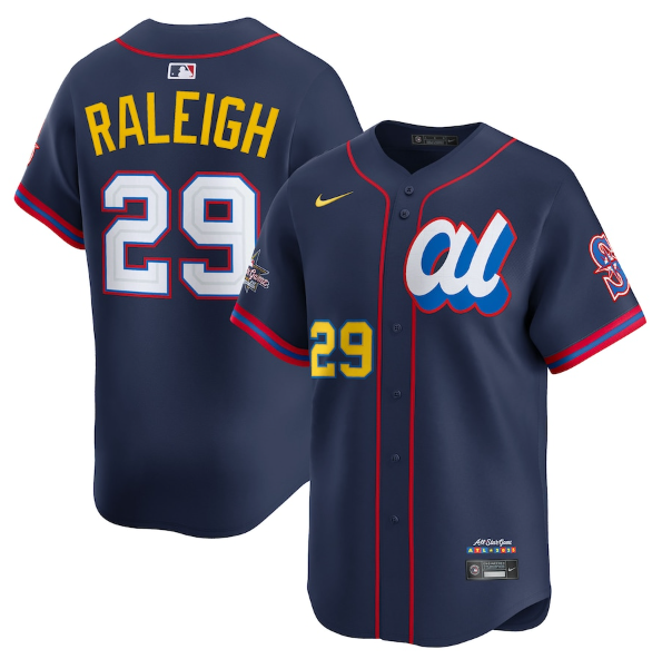 American League Cal Raleigh Navy 2025 All-Star Edition Limited Player Jersey