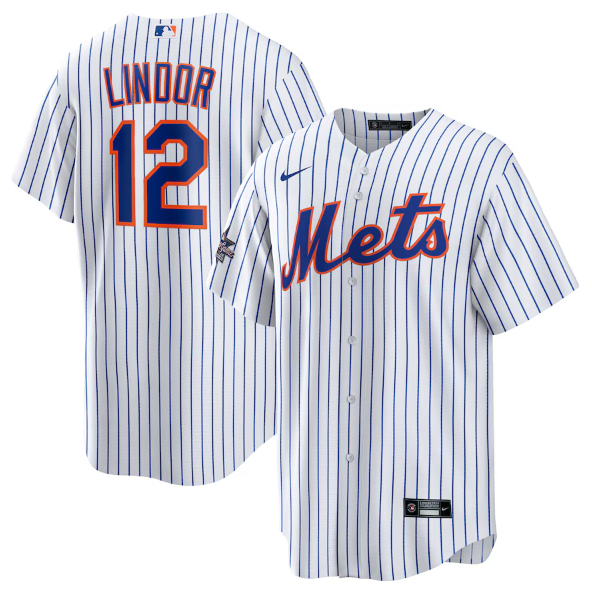 New York Mets Francisco Lindor White 2025 MLB All-Star Game Home Replica Player Jersey