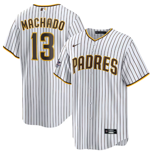 San Diego Padres Manny Machado White 2025 MLB All-Star Game Home Replica Player Jersey