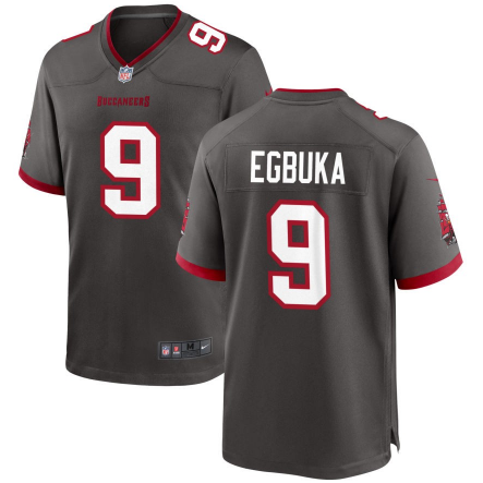 Men's Youth Women's Tampa Bay Buccaneers Emeka Egbuka Grey 2025 Draft First Round Pick Game Jersey