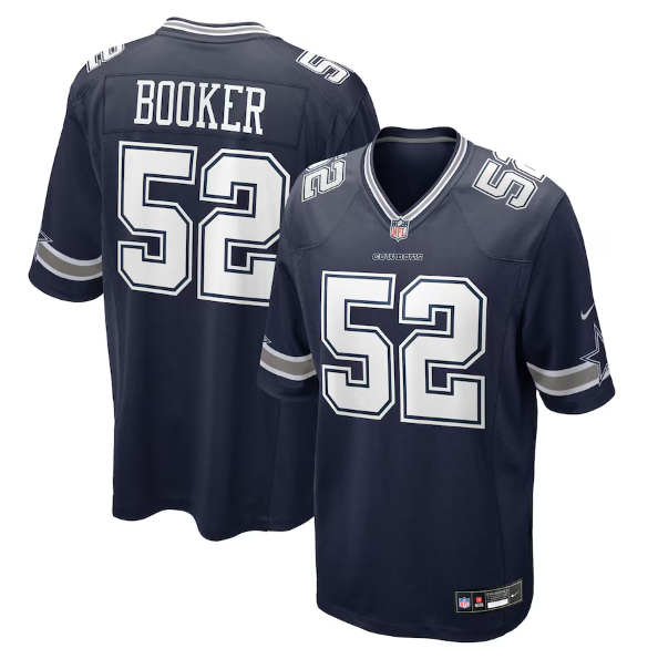 Men's Youth Women's Dallas Cowboys Tyler Booker Navy 2025 Draft First Round Pick Game Jersey