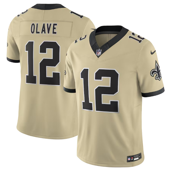 New Orleans Saints Chris Olave Gold Alternate Gameday Golds Alternate Vapor F.U.S.E. Limited Jersey