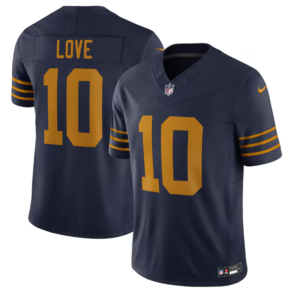 Green Bay Packers Jordan Love Navy The 1923 Classic Vapor F.U.S.E. Limited Jersey