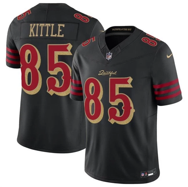 49ers George Kittle Black 2025 F.U.S.E. “Rivalries” Vapor Limited Jersey