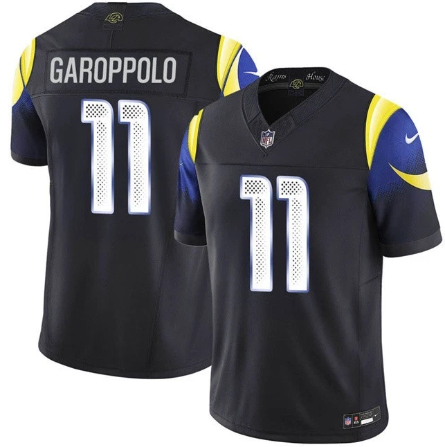 Rams Jimmy Garoppolo Black 2025 F.U.S.E. “Rivalries” Vapor Limited Jersey