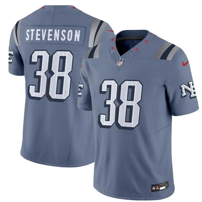 Patriots Rhamondre Stevenson 2025 F.U.S.E. “Rivalries” Vapor Limited Jersey