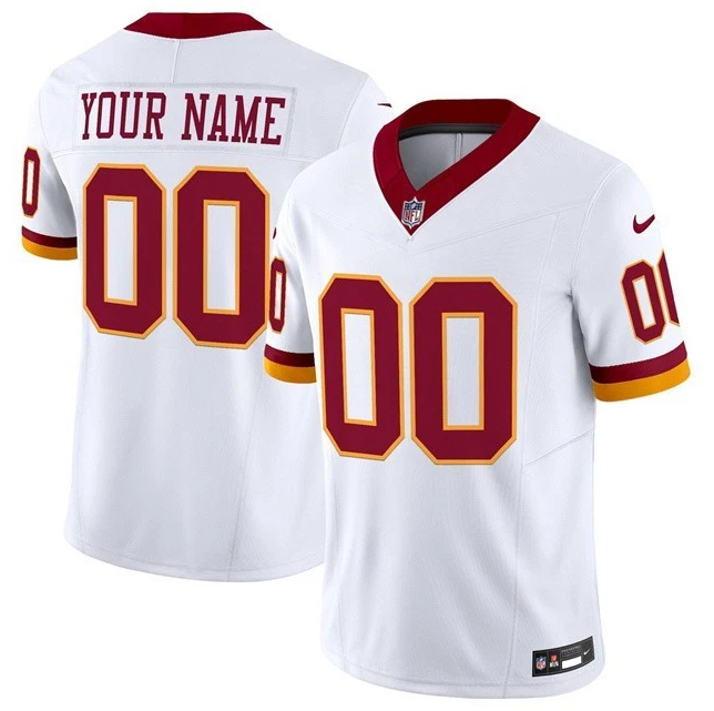Custom Washington Commanders White Super Bowl Era Jersey