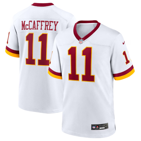 Washington Commanders Luke McCaffrey White Super Bowl Era Jersey