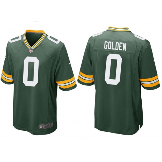 Green Bay Packers #0 Matthew Golden Green Jersey