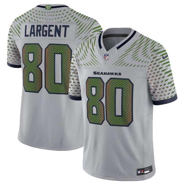 Seattle Seahawks Steve Largent Wolf Gray 2025 Rivalries Collection Retired Player Limited Jersey