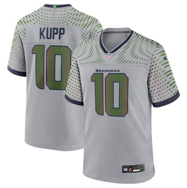 Seattle Seahawks Cooper Kupp Wolf Gray 2025 Rivalries Collection Game Jersey